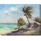 Outdoor Living and Style Blue and Green Westerly Breeze Outdoor Canvas Rectangular Wall Art Decor 30" x 40"